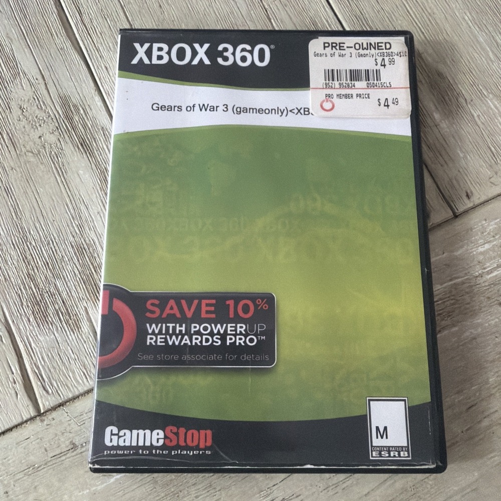 Microsoft XBOX 360 - GEARS OF WAR 3 - COMPLETE Mint